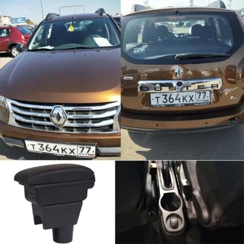 For Renault Duster Armrest Box Duster 1 Universal Car Central Armrest Storage Box modification accessories
