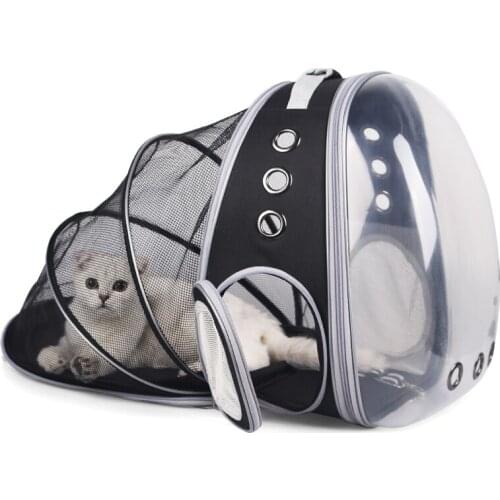 High Quality Astronaut Portable Cat Travel Bag Breathable Space Capsule Expendable Transparent Carrier Pet backpack For Cat Dog