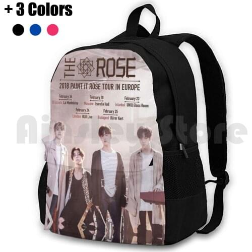The Rose Kpop Poster Outdoor Hiking Backpack Riding Climbing Sports Bag The Rose Kpop Woosung Dojoon Jaehyeong Hajoon Band Music