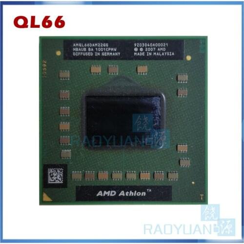 AMD Athlon 64 X2 QL-66 QL 66 QL66 2.2 GHz Dual-Core Dual-Thread CPU Processor AMQL66DAM22GG Socket S1