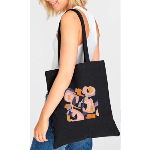 Simple Women Shopper Bag Elegant Canvas Handbags Ladies Literary Retro Shoulder Bags Aesthetic Casual Shopping Tote Bag Girls