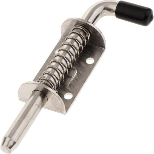 Spring Latch Barrel Bolt Spring Loaded Latch Durable to Use 10mm
