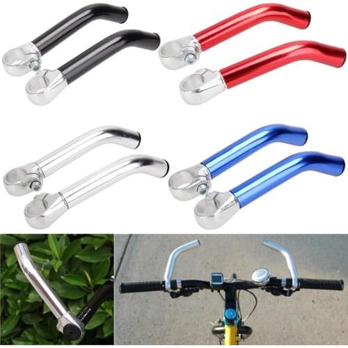 Bicycle Handle Aluminum Alloy Bar Handlebar with Bar Plug Red and Blue in Stock // Horn Auxiliary Handle