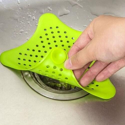 Silicone Colander Sink Strainer Kitchen Bathroom Filter Shower Drain Covers Hair Catcher Stopper Kitchen Accesories Gadgets
