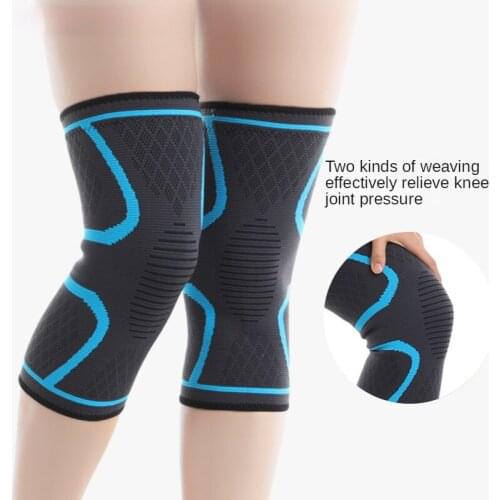 Sports Knee Pads, Knitted Warm Knee Pads, Mountaineering, Cycling, Running, Fitness Professional Protection, Nylon Breathable