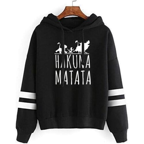 The Lion King Hakuna Matata Printed Hoodies Sweatshirts Brand Clothing Harajuku Tracksuit Streetwear Hoodie Boys/Girls Tops