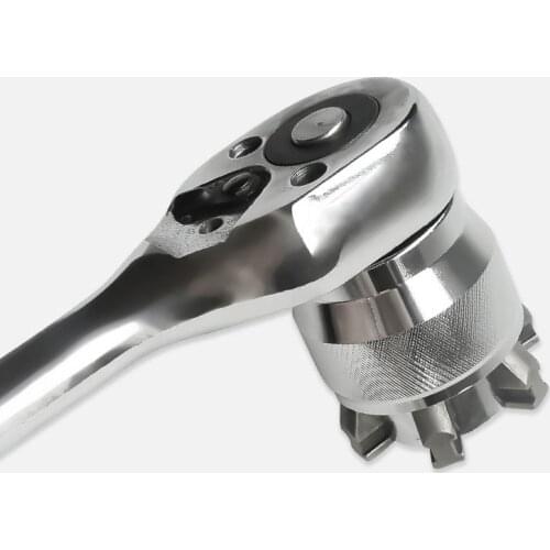 Socket Wrench 3/8 inch Drive 10-19 mm Adjustable Hex Universal Socket Torque Ratchet Socket Adapter Wrench Repair Tool