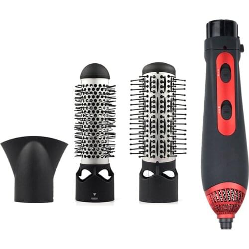 Rotating Hot Air Brush One Step Hair Dryer and Volumizer Styler Travel Blow Dryer Brush Hairdryer Nozzles Hair Dryer Curler