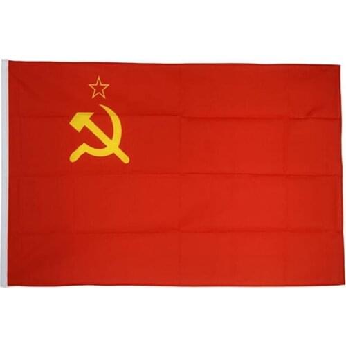 High quality Red Revolution Union of Soviet Socialist Republics USSR Flag Soviet Union Russian Banner 90cm*150cm