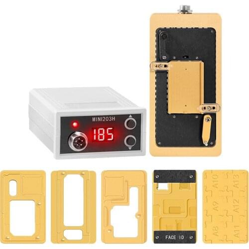 WL Heating Station for X XS XSMAX 11 11pro Promax CPU Glue Removing Mainboard Layered Face ID Disassembly Heator