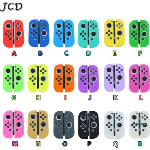 JCD 1set Anti-Slip Silicone Soft Case For Nintendo Switch Protective Cover Skin For Switch NX NS Joy-Con Controller Accessory