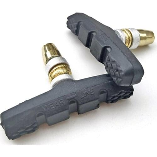 1 Pair Bike Brakes Shoes, 60mm for MTB Mountain Bicycle Universal For Linear Pull Braking All Weather