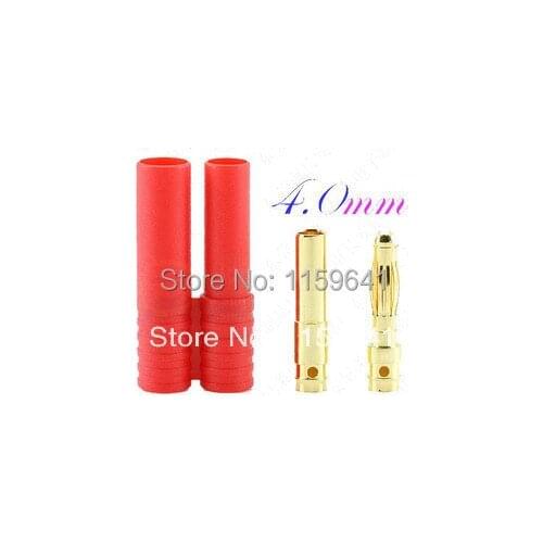 10 pairs x 4.0mm Gold Banana Connector with Protector/Cover