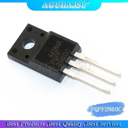 10PCS FQPF2N60C TO-220f 2N60C 2N60 TO220 FQPF2N60 TO-220 new MOS FET transistor