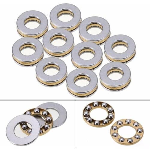 10pcs/set High Precision Miniature Thrust Bearing F8-16M Axial Metal Ball Bearings 8x16x5mm