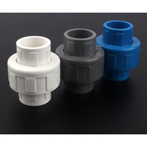 25pcs/lot Inner Dia. 20mm PVC Union Connectors Garden Irrigation Water Pipe Fittings Aquarium Tank Straight Plug Tube Adapter