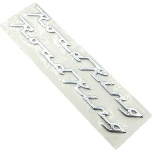 3D Chrome Motorcycle Roadking Decals Stickers 110/105th Anniversary Classic Motorbike Emblem Badge For Harley Davidson Road King