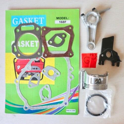 68MM piston kit gasket set connecting rod carburetor insulator fit for HONDA 2.5KW GX200 2kw GX160 6.5 5.5HP gasoline generator