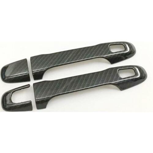 ABS Carbon fibre For Toyota C-HR CHR 2017-2020 accessories Car door protector Handle Decoration Cover Trim Car Styling 4pcs