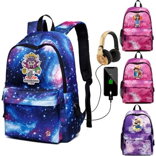 Arale Women Girls School Bags Students Backpack Large Capacity Oxford Soft Cute Bookbag Teens Lightweight Casual Day Packs