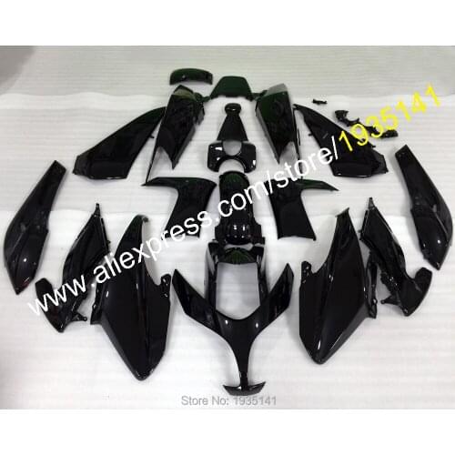 For Yamaha TMAX 500 2008 2009 2010 2011 TMAX500 08-11 T-MAX500 Gloss Black Aftermarket Motorcycle Fairing