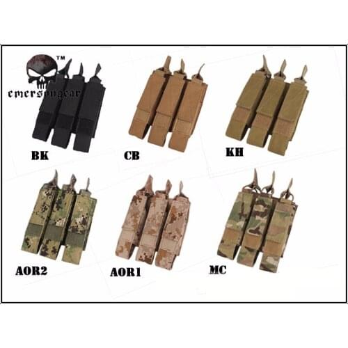 EmersonGear Modular Triple Magazine Pouch For:MP7 Combat Molle Tactical MAG Pouch EM6357