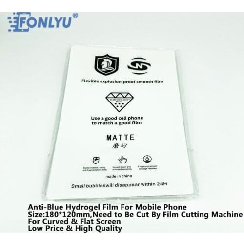 FONLYU Matte Anti Fingerprint Hydrogel Film Phone Sticker Screen Protector For Film Cutting Machine Telephone Repair Tools