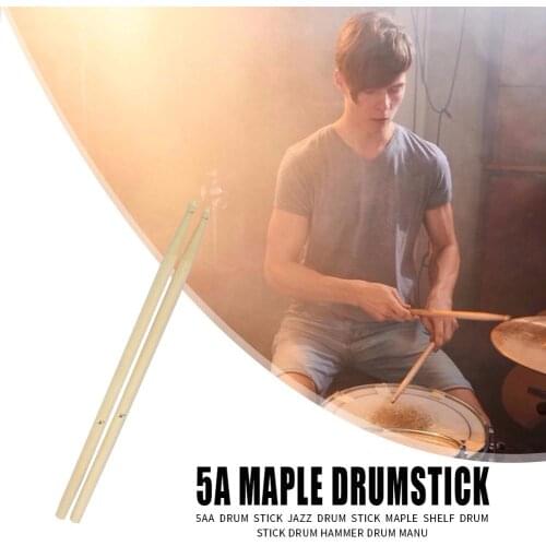 Hot Sale Drum Sticks Multi-function Solid 2x 5A Maple Wooden Drum Sticks Drumsticks Percussion Instruments Accessories
