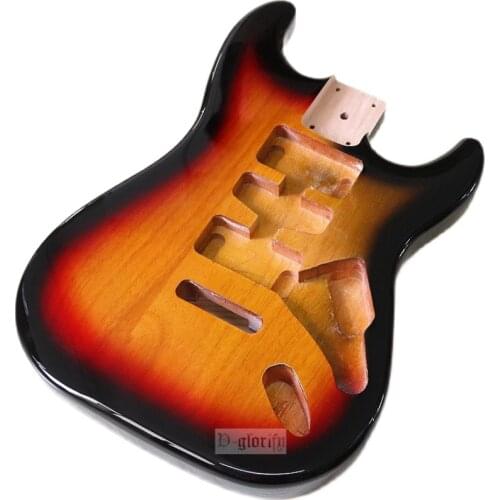 T sunset electric guitar body poplar wood suitable for single swing neck