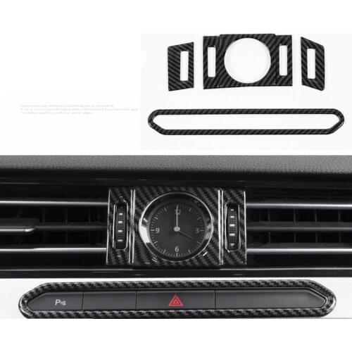 Lsrtw2017 stainless steel car dashboard clock alarm trims decoration for volkswagen passat B8 2016 2017 2018 2019