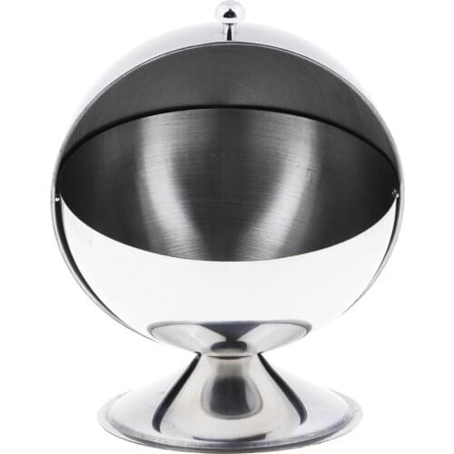 Multifunction Pot Of Condiment Salt Spice Bottle Of Coffee Sugar Container Shape Round Rotisserie Stainless Steel