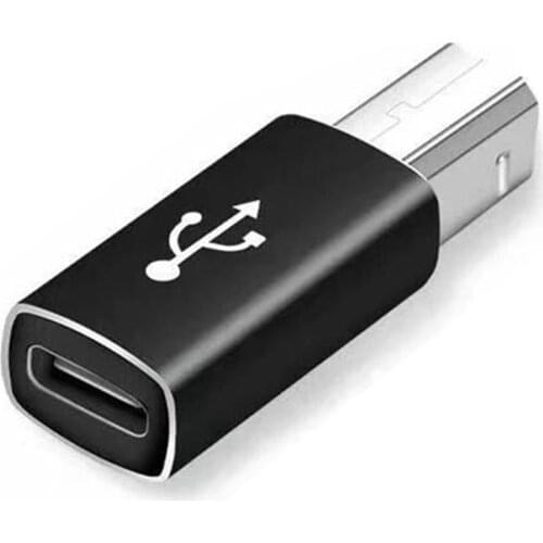Type-C Female to USB Type B 2.0 Male Adapter Convertor For MacBook Pro / Air HP Canon Epson Dell Samsung Type C Printer Scanner