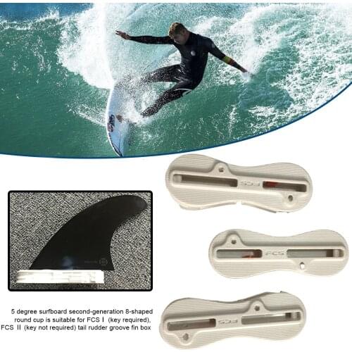 Fusion Fin Box Set Plastic Surfboard Fin Box 5Degree FCS II Fusion Surf Fin Box for FCS Surfboard Fins Surfing Plugs Swim Parts