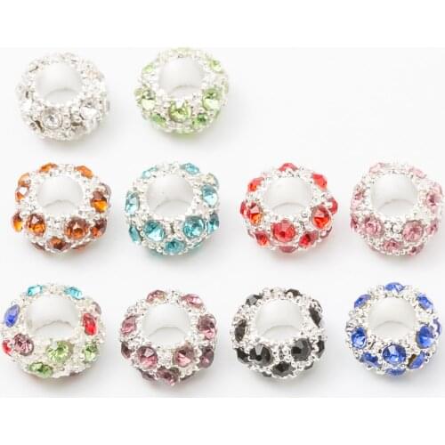 10Pcs/Lot Silver Plated Charms Beads European DIY Beads Fit Pandora Charms Bracelets & Bangle Fashion Jewelry js1021