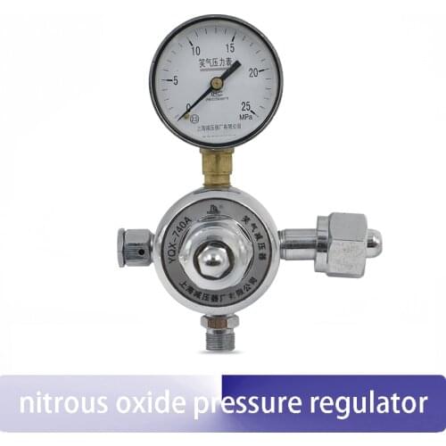 Nitrous oxide pressure regulator reducer