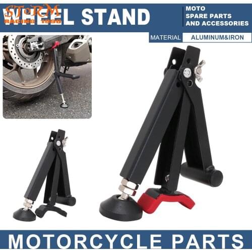 Adjustable Motorcycle Wheel Support Side Stands Stand Rear Frame Bike Stand Swingarm Lift For Universal Dirt Bike Repairing Tool