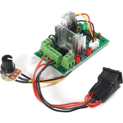Adjustable 120W DC Motor Speed PWM Controller 10V 12V 24V 30V Reversing Switch