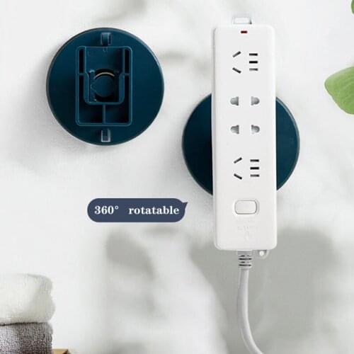 Under Table Storage Rack Cable Shelf Wall-Mounted Self-Adhesive Plug Fixer Wire Cord Power Strip Adapter Organizer Storage Rack