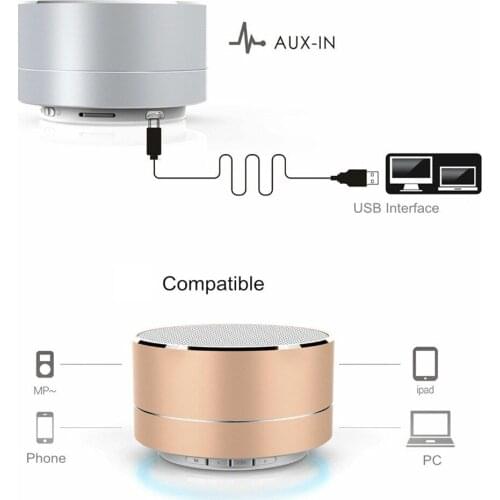 Led wireless mini bass Bt portable speaker mini portable bass BT speaker for iPHONE for iPad mobile phone MP3 altavoz Bluetooth