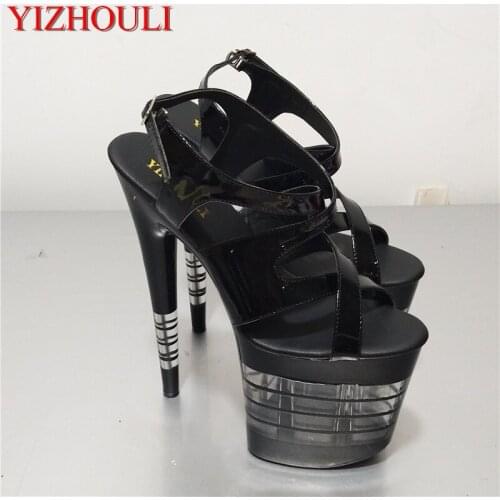 20cm Hand Made High Heel Shoes sexy clubbing snow Exotic Dancer shoes 8 inch rome high heel Dance Shoes