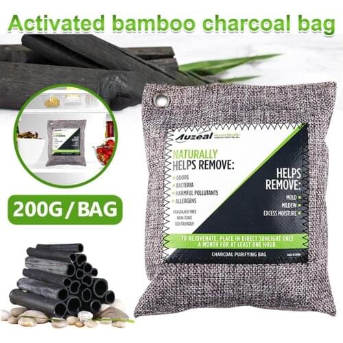 Odorproof Moisture Natural Air Purifier Bag Activated Bamboo Charcoal Deodorizer Breathing Green Bamboo Charcoal Deodorant Bag