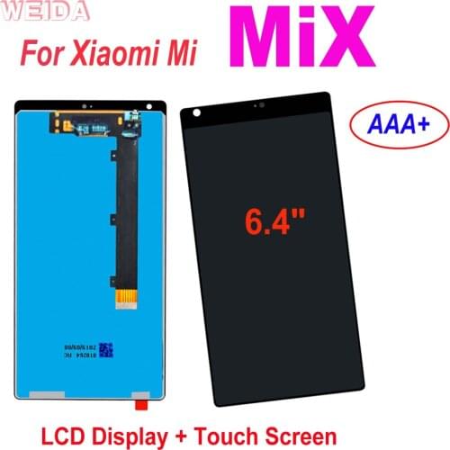 6.4" AAA+ Display for Xiaomi Mi Mix LCD Display Touch Screen Digitizer Assembly With Frame For Xiaomi Mi MIX LCD Replacement