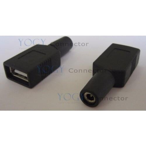 1pcs Female 3.5*1.1mm dc jack to female usb socket, dc socket to usb socket convertor