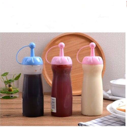 1PC New Squeeze Bottle Condiment Dispenser Ketchup Mustard Sauce Vinegar LF 120