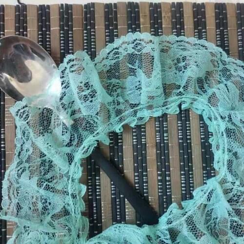 1Yards Embroidery Lace Tulle Guipure Green Pink Blue Ribbon Trim 6cm Lace Fabric Wedding Dress Clothes Diy Sewing Crafts LA45