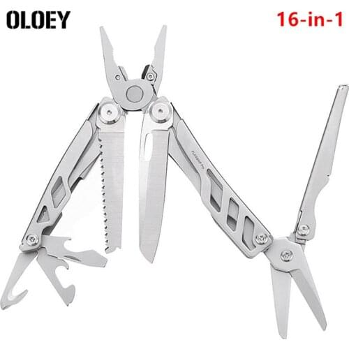 16 IN 1 Multi-functional EDC Tools Bottle Opener Screwdriver Pliers Ruler Saw Scissors All In 1 Camping Multi-tool Tools Kit Set