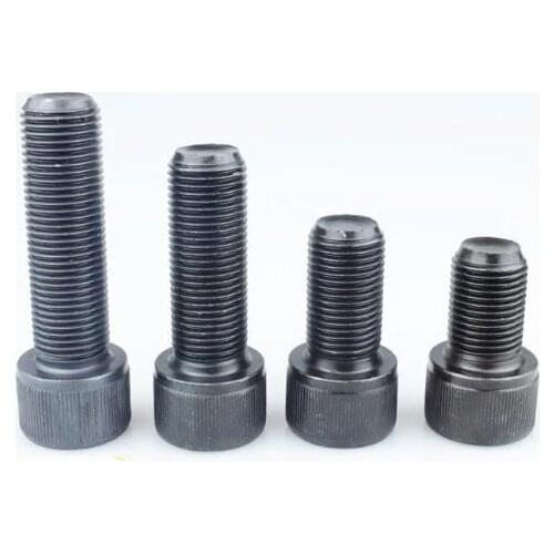 2pcs M10 M12 Allen screw hex head cup thread Fine/Coarse bolts Full tooth screws carbon steel mechanical bolt 12.9 grade