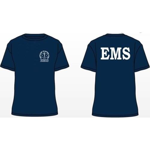2019 New Fashion Brand Clothing EMS Paramedic Navy Blue Shirt S-3XL T Shirt