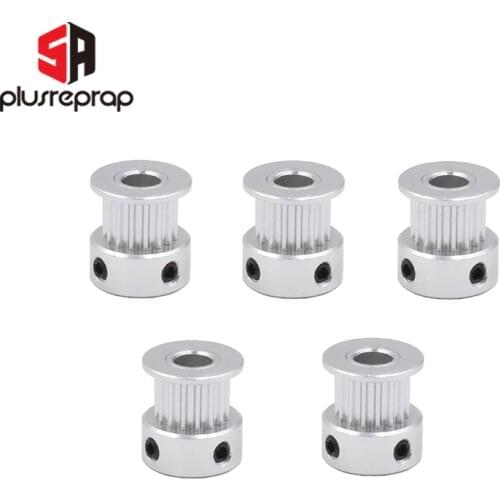 5PCS GT2 16 Teeth Timing Pulley Bore 5mm Alumium 16 Tooth Fit for 6mm Belt for 3D Printer Parts Wholesale