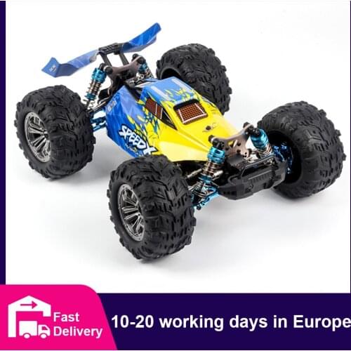 70KM/H RC Car Bigfoot Off-road 4WD Brushless Motor Hydraulic Shock Absorption Alloy Frame Metal Base 45 Degree Climbing RC Toys